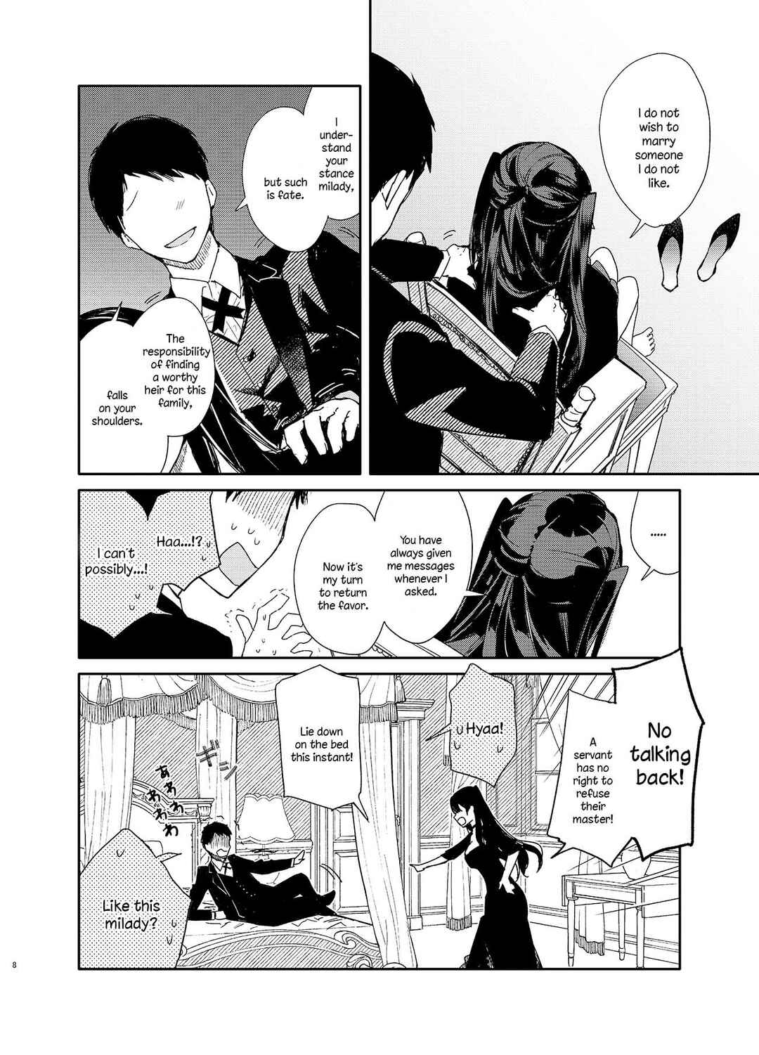 Page 8 Chapter Unknown_70ba Takabisha Kyonyuu Ojou-sama to Himitsu no Ecchi