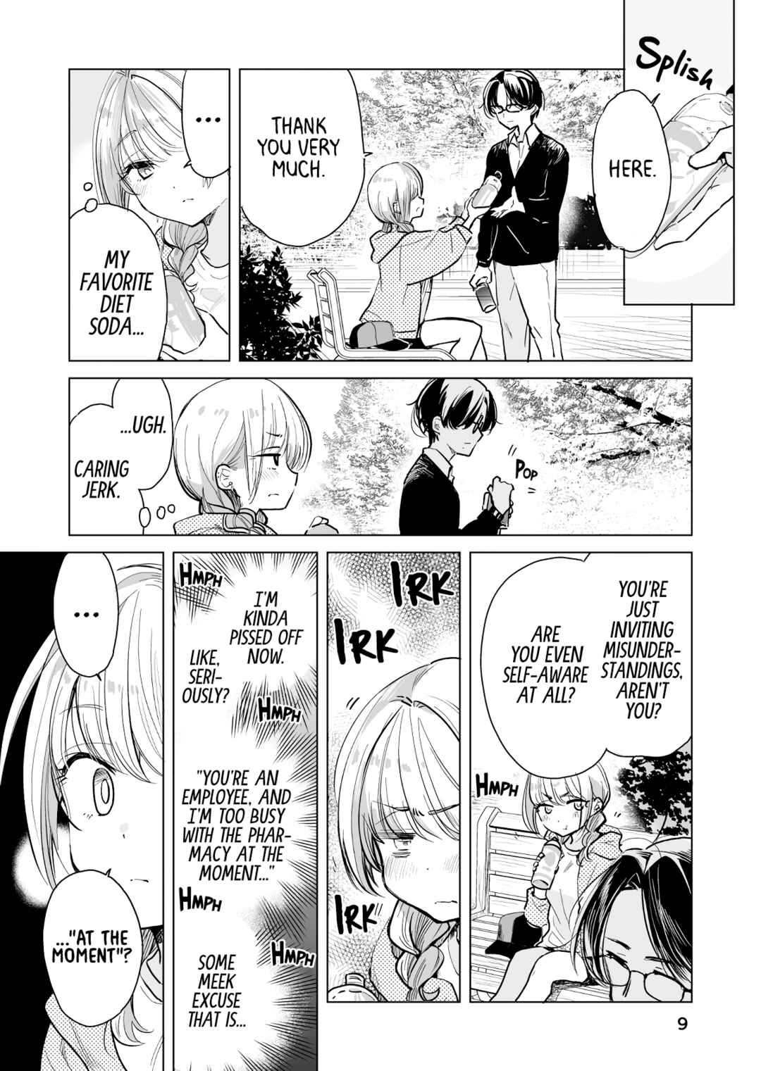 Page 9 Chapter 43 Drug Store Tenin Sacchan no Nichijou