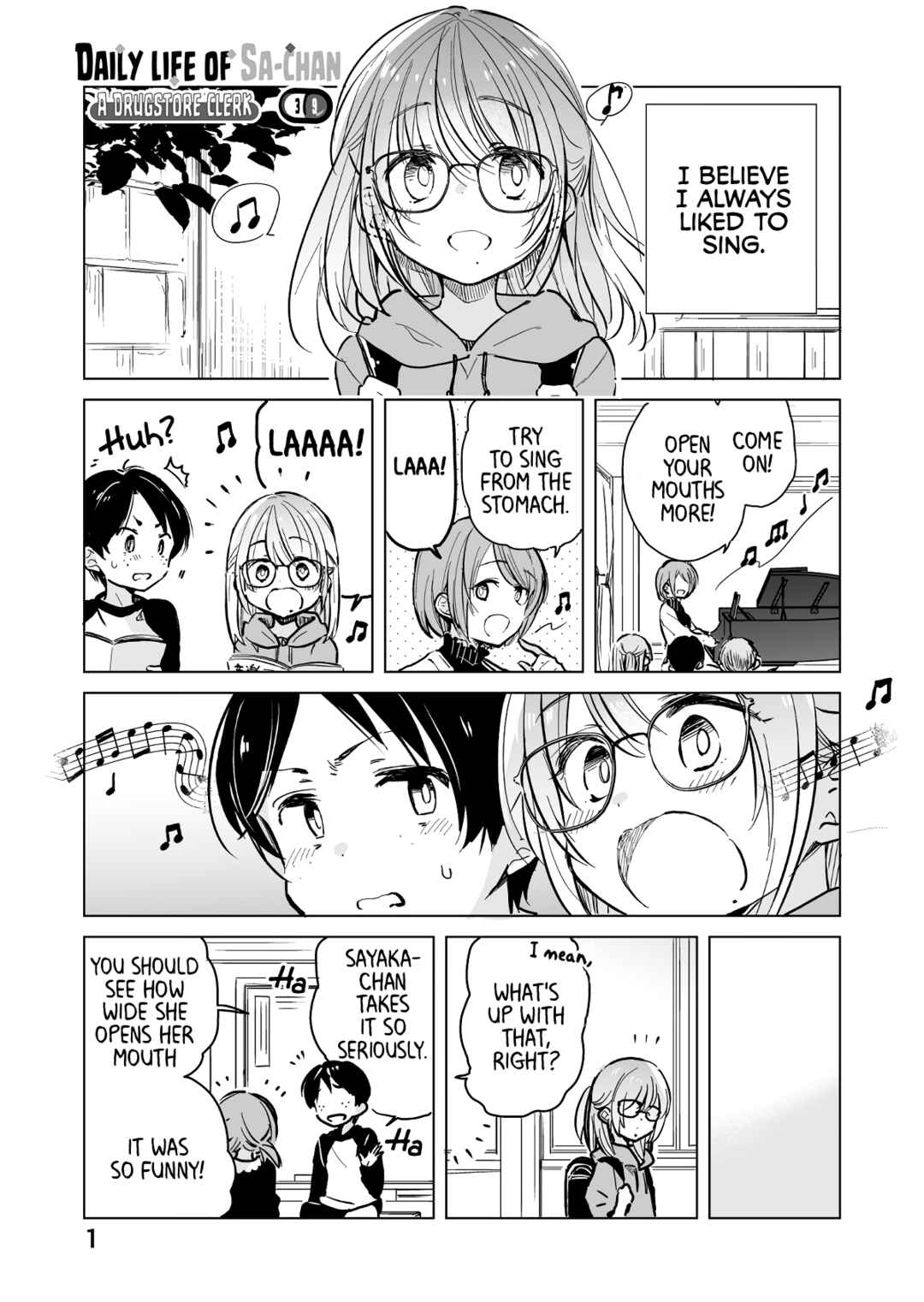 Page 1 Chapter 39 Drug Store Tenin Sacchan no Nichijou