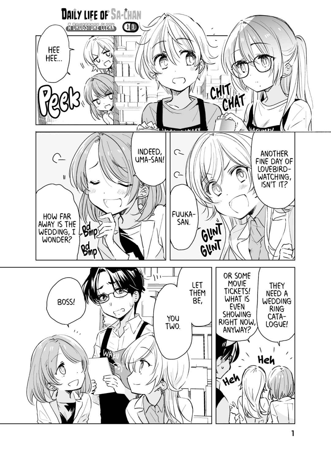 Page 1 Chapter 33 Drug Store Tenin Sacchan no Nichijou