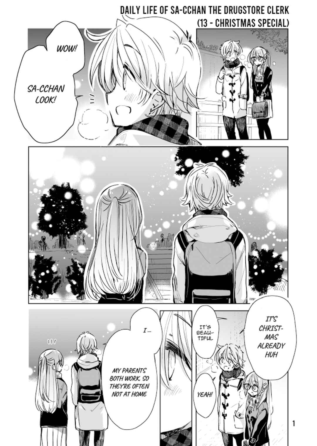 Page 1 Chapter 16.5 Drug Store Tenin Sacchan no Nichijou