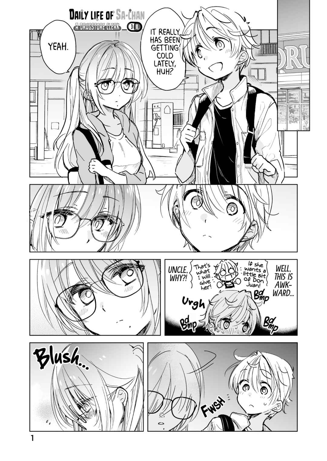 Page 1 Chapter 30 Drug Store Tenin Sacchan no Nichijou