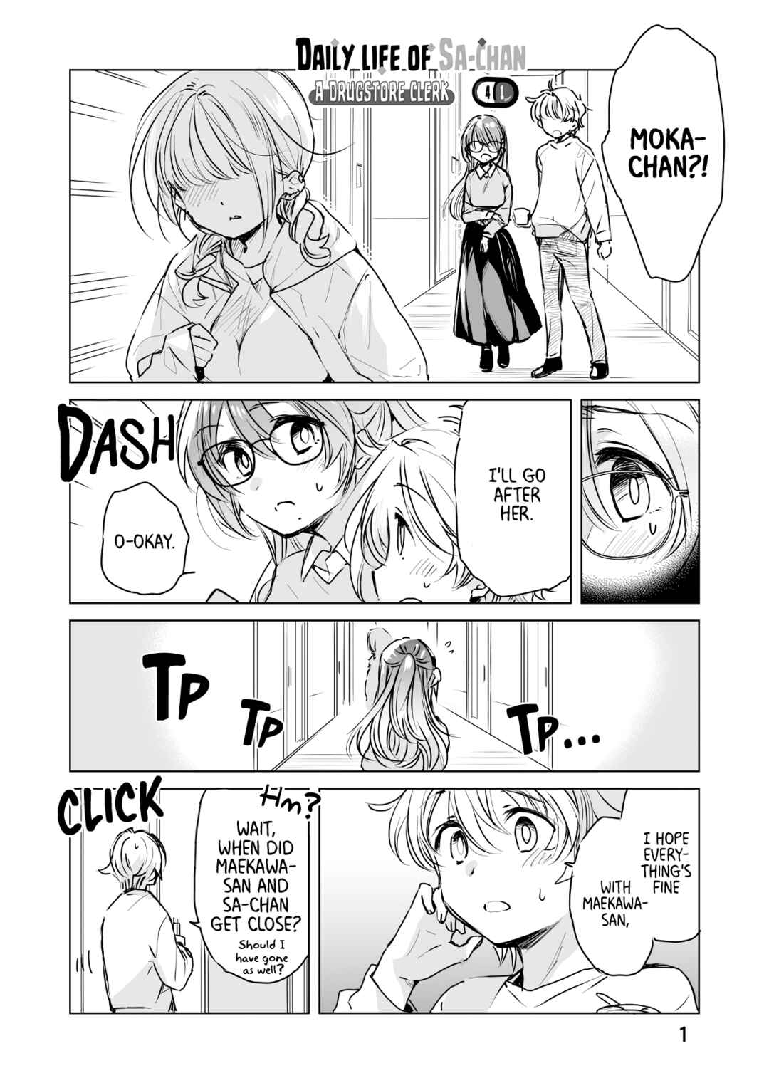 Page 1 Chapter 41 Drug Store Tenin Sacchan no Nichijou