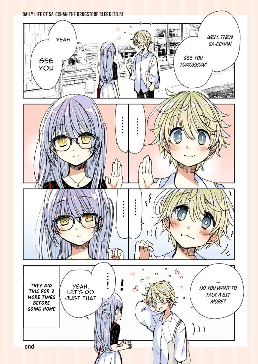 Page 1 Chapter 10.5 Drug Store Tenin Sacchan no Nichijou