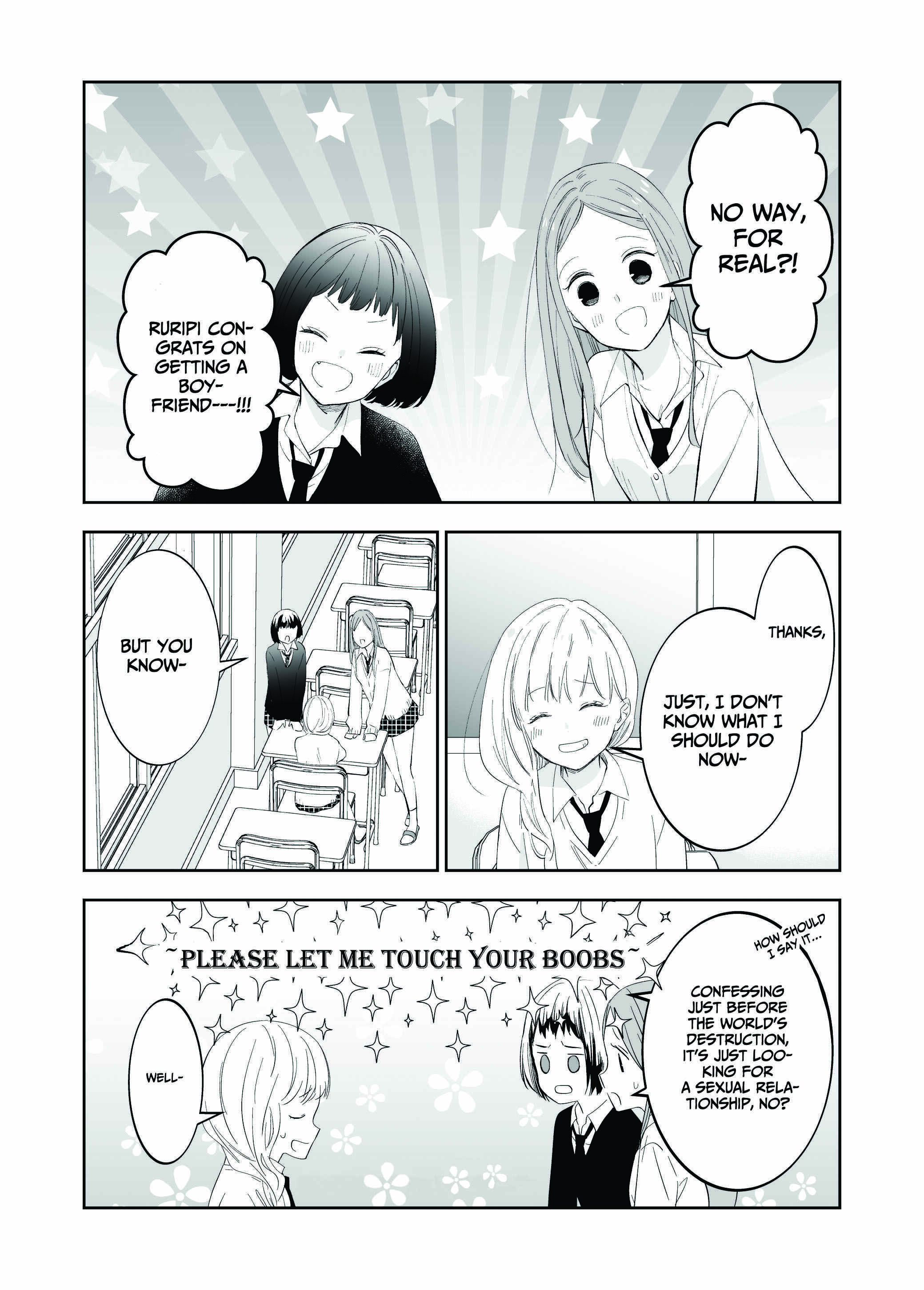 Page 2 Chapter 3 The World Will Be Destroyed Tomorrow, so I Want to Rub Your Boobs
