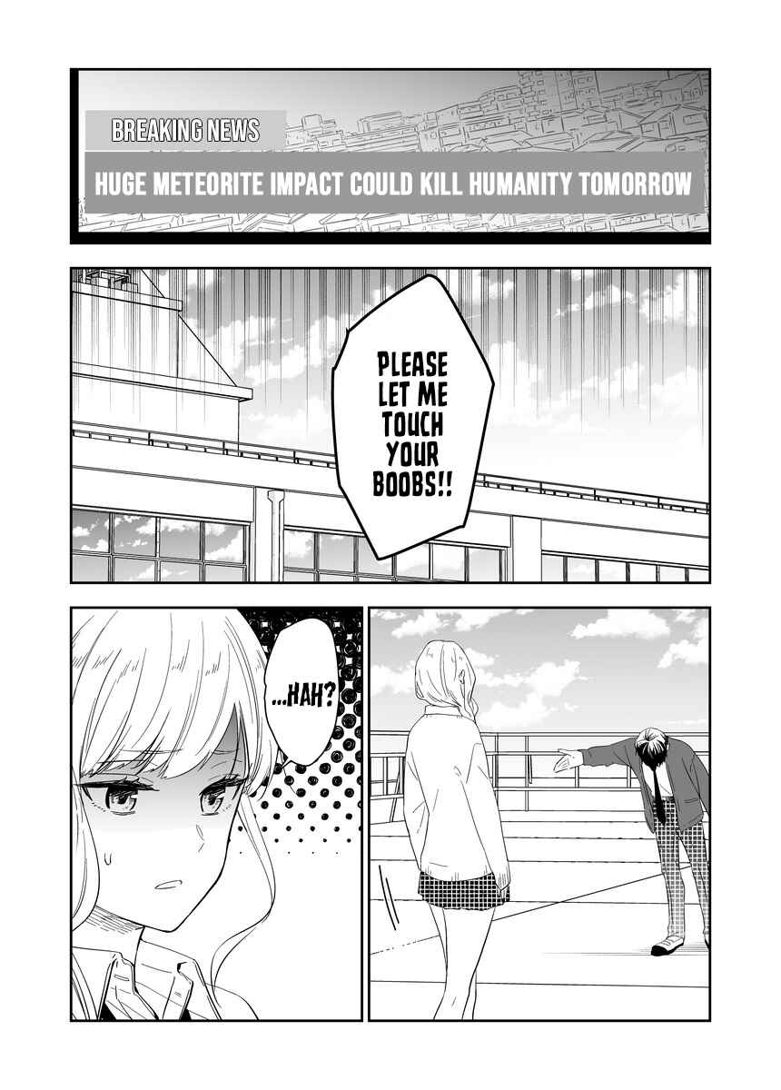 Page 1 Chapter 1 The World Will Be Destroyed Tomorrow, so I Want to Rub Your Boobs