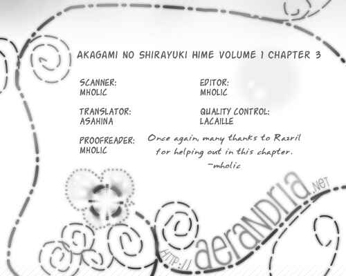 Page 1 Chapter 3 Akagami no Shirayukihime