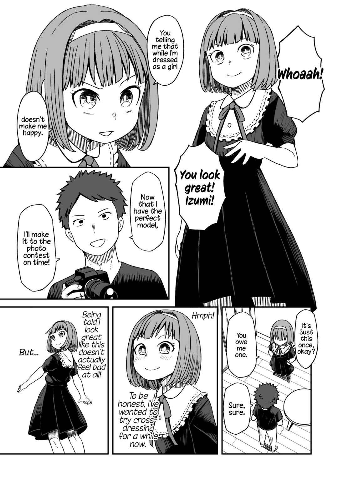 Page 1 Chapter Unknown_6c3c A Femboy Who Turns on His Female Mode by Cross-Dressing.