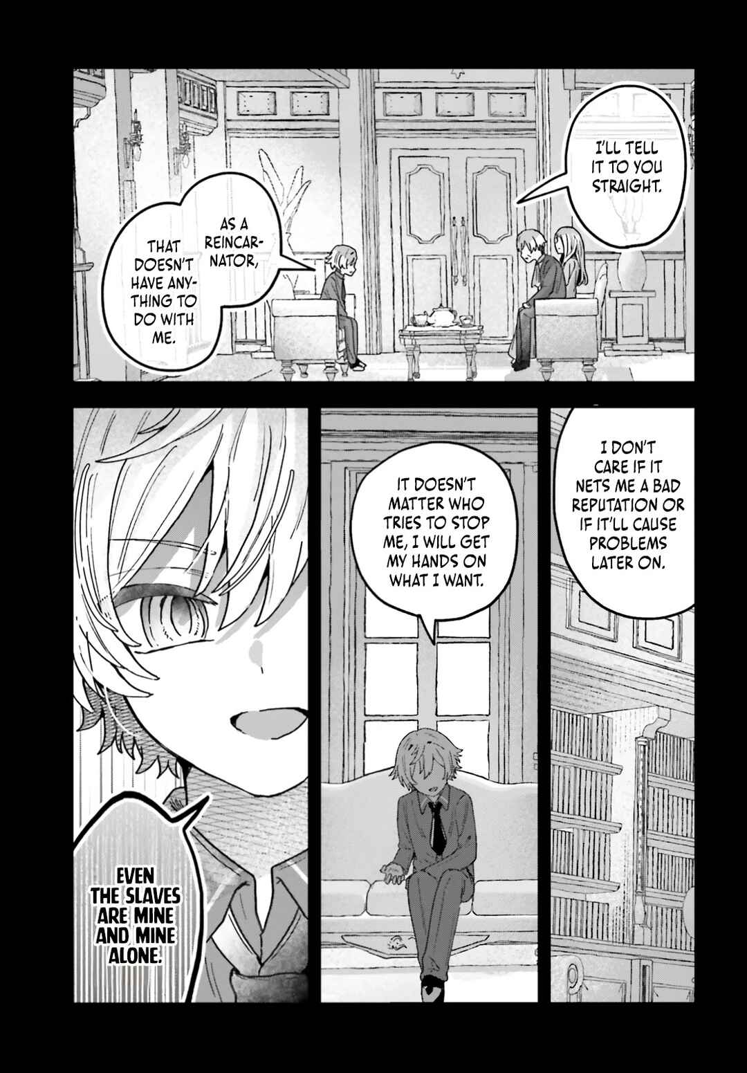 Page 12 Chapter 5 Mujihina Akuyaku Kizoku ni Tensei shita boku wa Shouaku Mahou wo kushi shite Mahou Sekai no Chouten ni tatsu ~Heroine nante inai to Akiramete itara Mukou kara katte ni Yottekimashita~