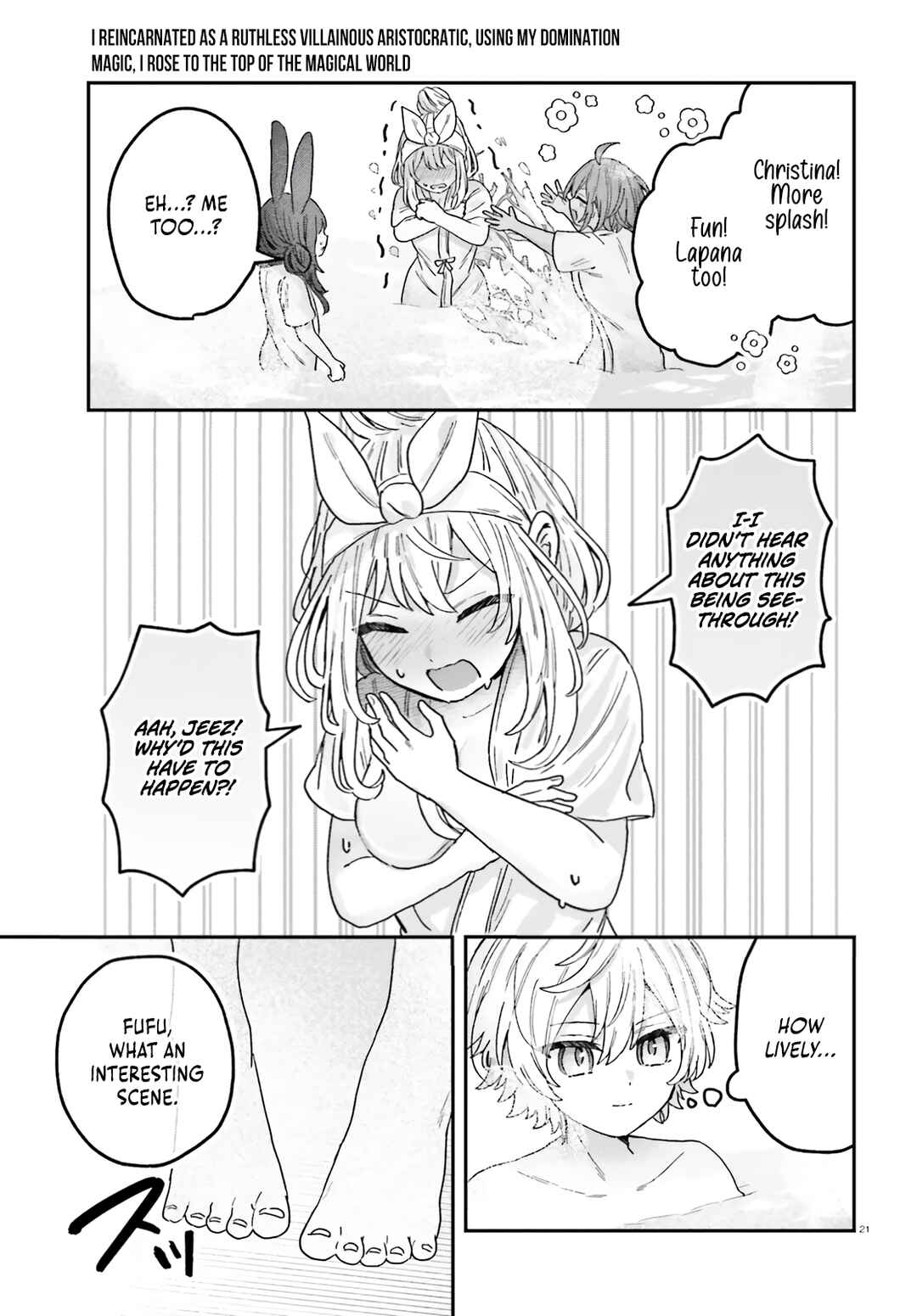 Page 22 Chapter 4 Mujihina Akuyaku Kizoku ni Tensei shita boku wa Shouaku Mahou wo kushi shite Mahou Sekai no Chouten ni tatsu ~Heroine nante inai to Akiramete itara Mukou kara katte ni Yottekimashita~