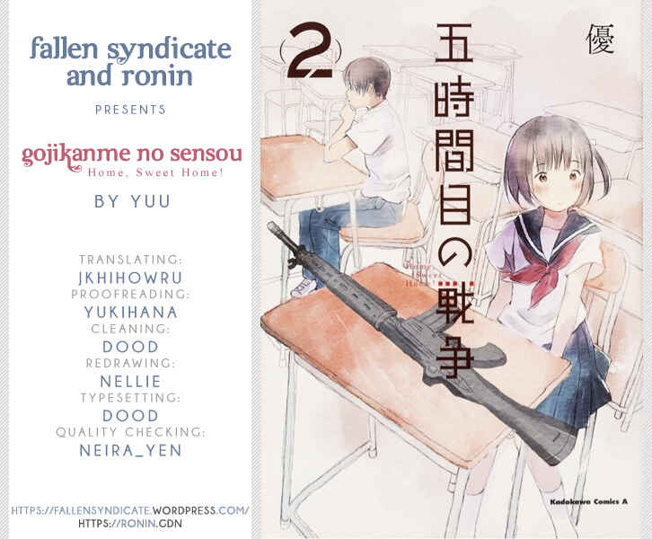 Page 1 Chapter 12 Gojikanme no Sensou - Home, Sweet Home!