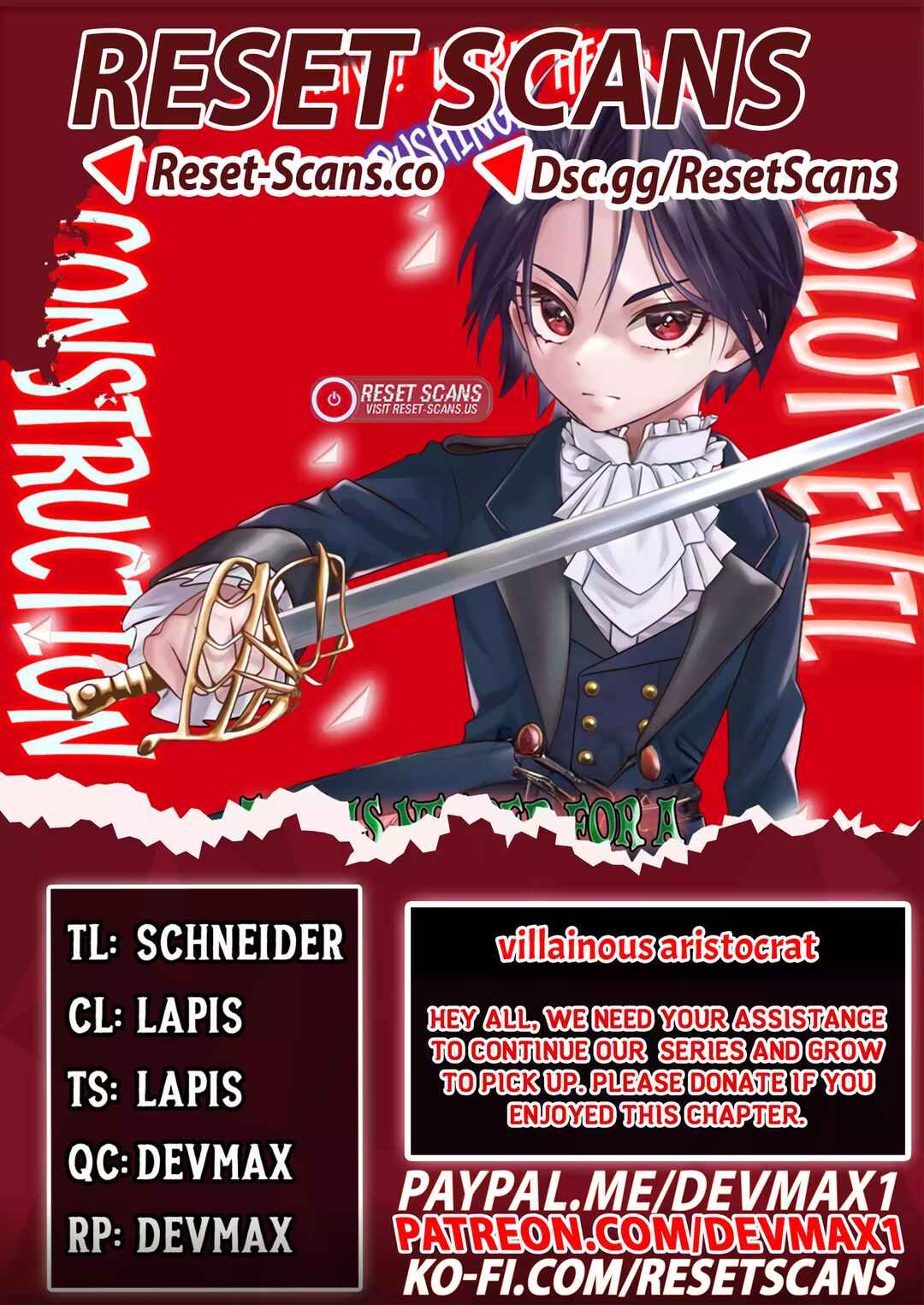 Page 1 Chapter 8 Akuyaku Kizoku to shite Hitsuyou na Sore