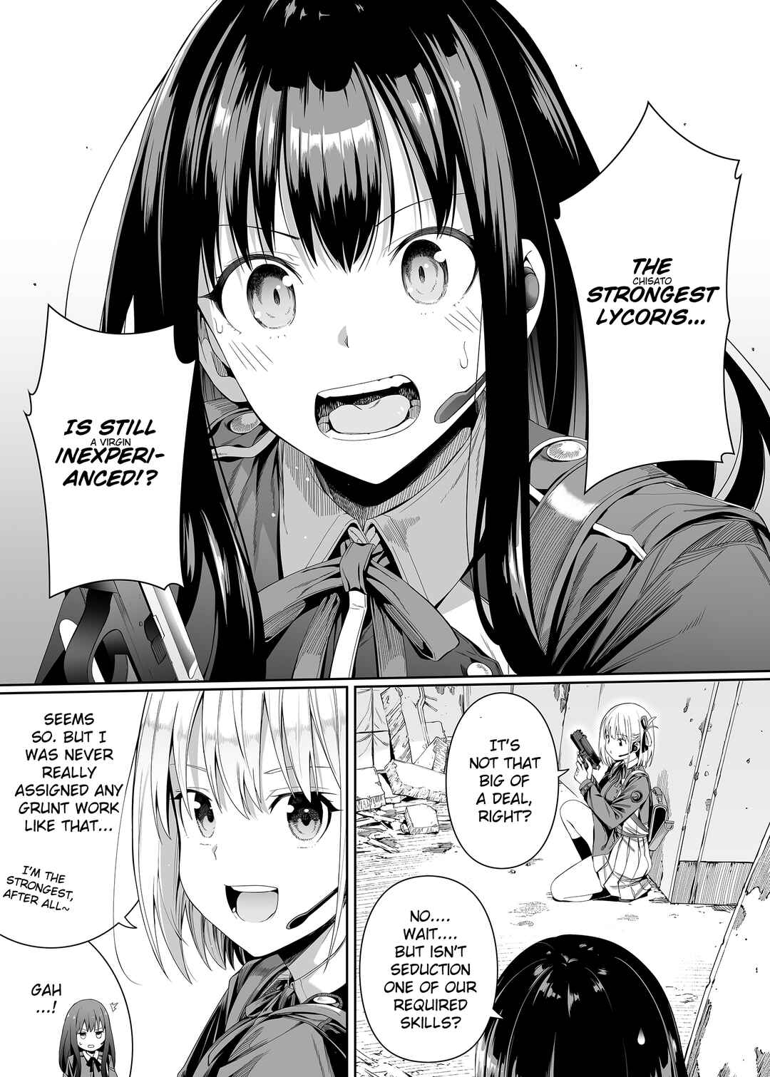Page 4 Chapter Unknown_dad0 Lycoris Recoil - Junketsu no Sainou (Doujinshi)