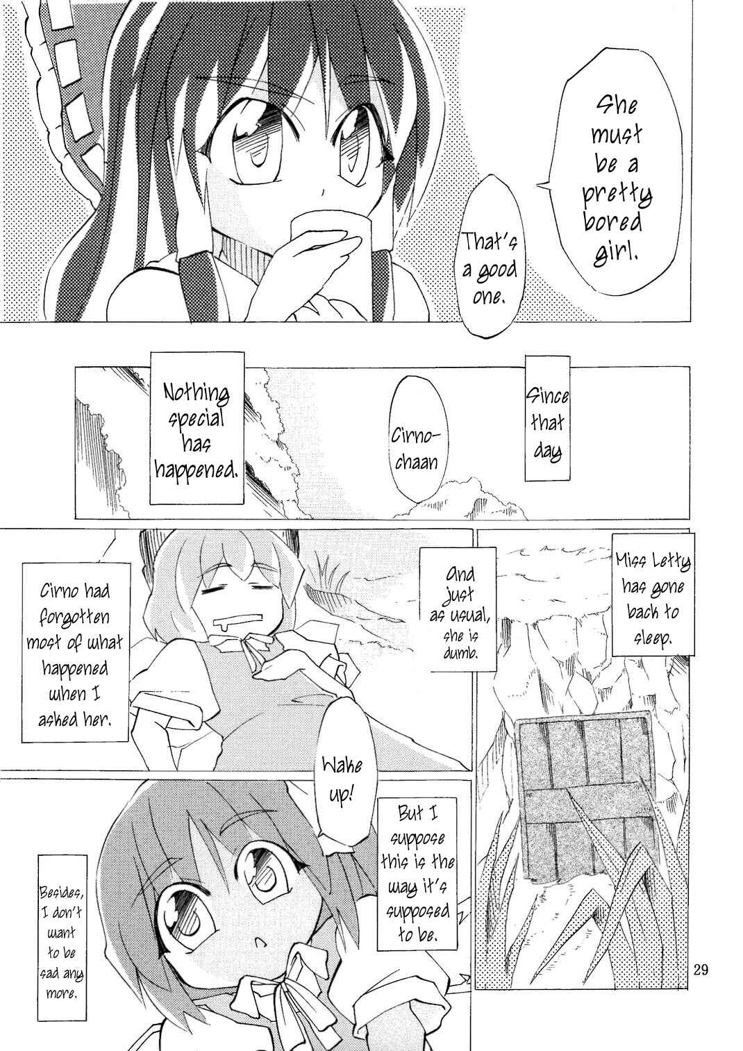 Page 28 Chapter Unknown_d47e Touhou - Thank You Cirno (Doujinshi)