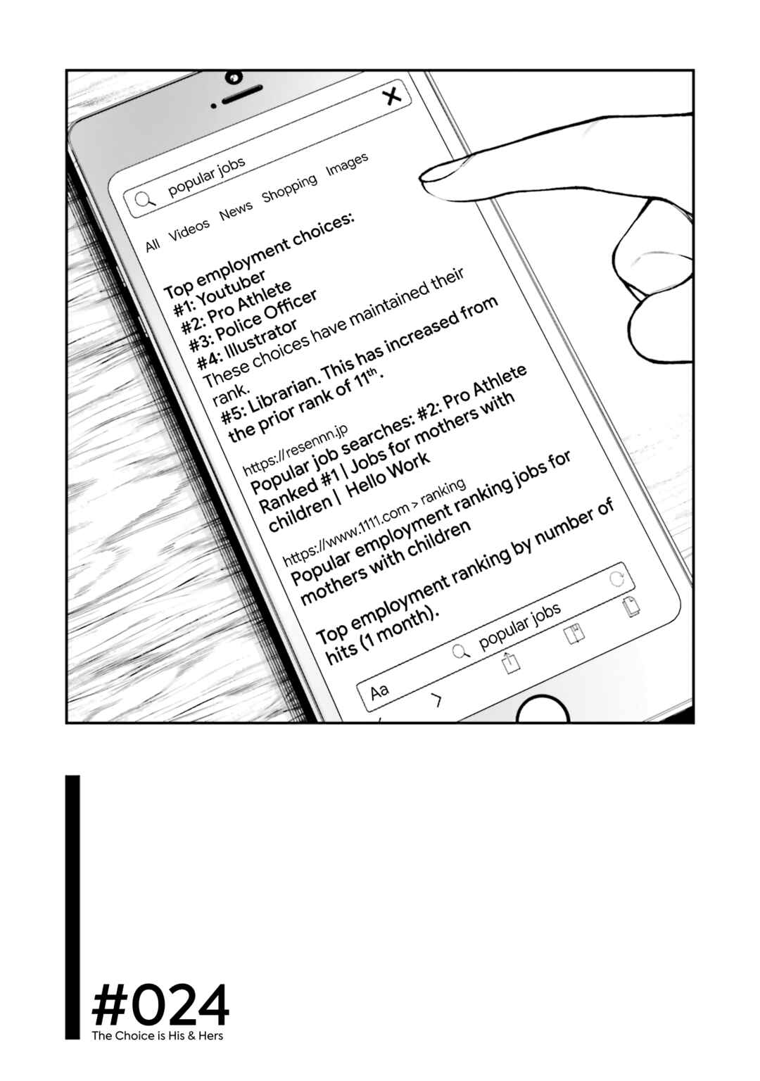 Page 1 Chapter 24 Kare to Kanojo no Sentaku