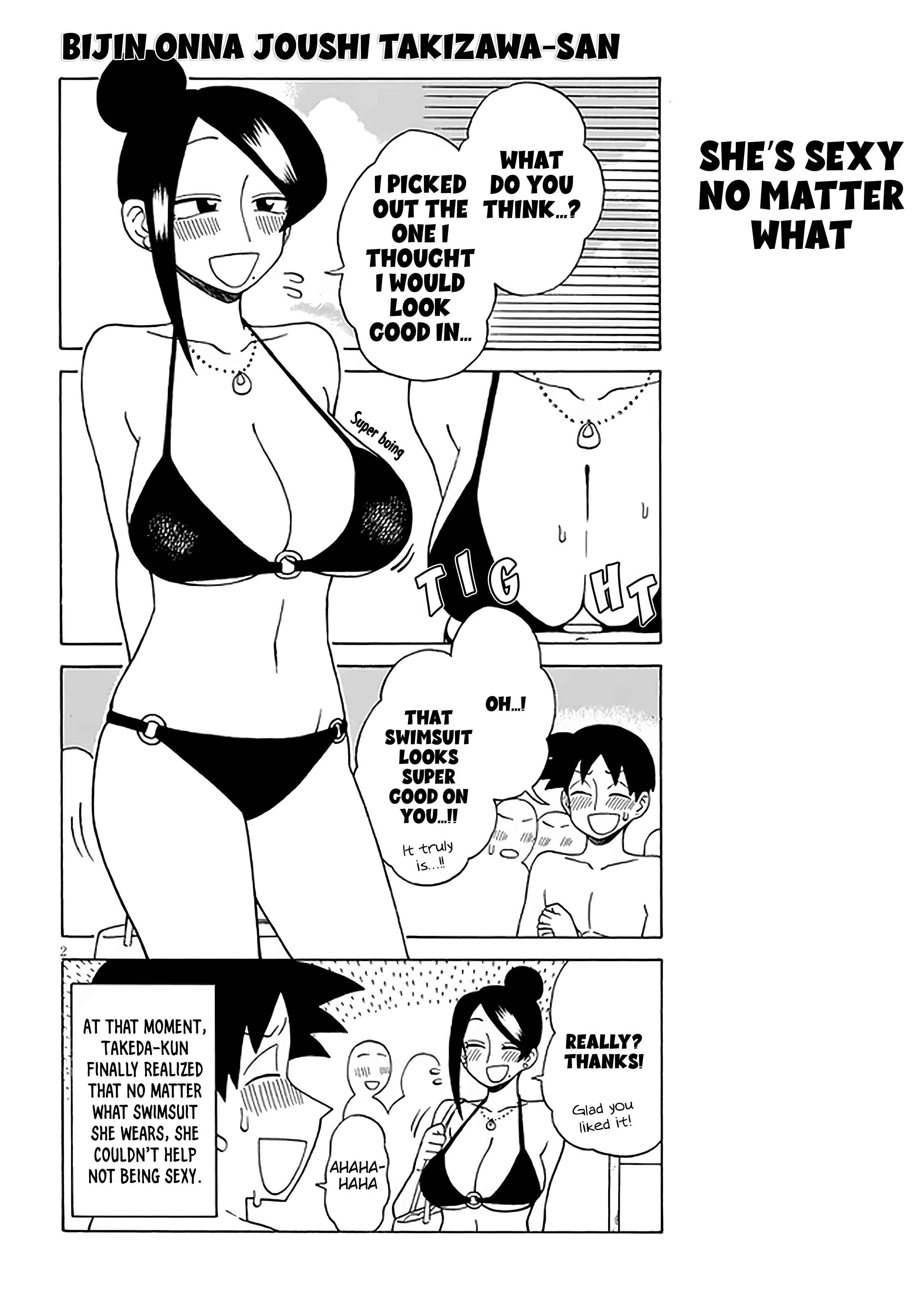 Page 2 Chapter 121 Bijin Onna Joushi Takizawa-san