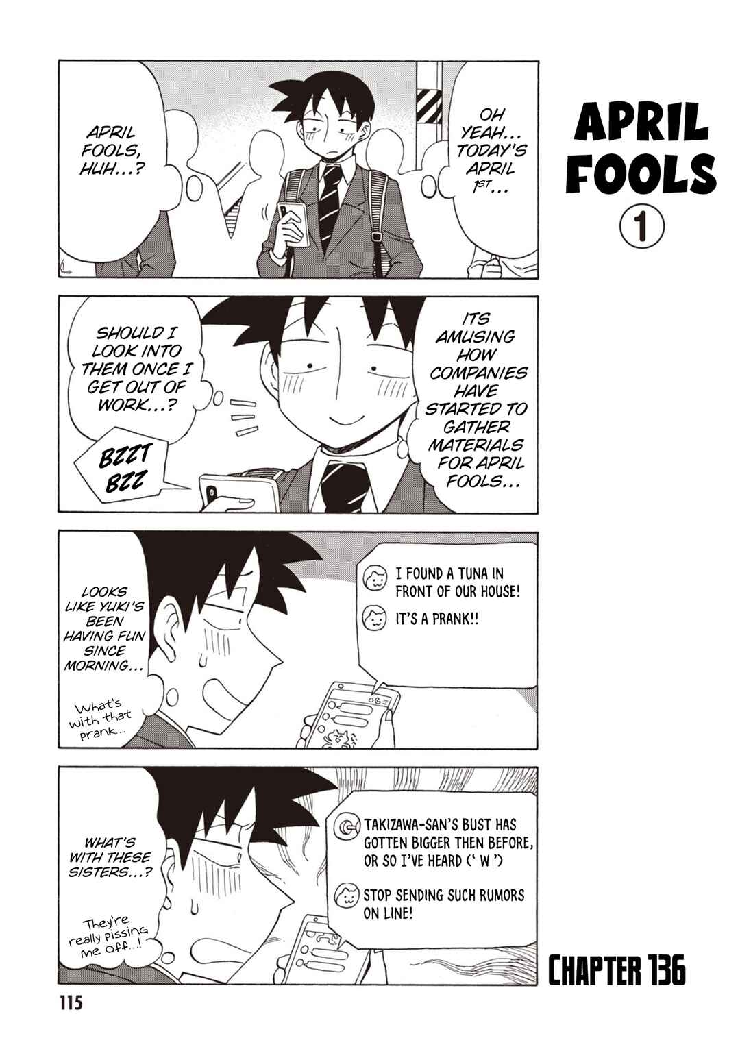 Page 1 Chapter 136 Bijin Onna Joushi Takizawa-san