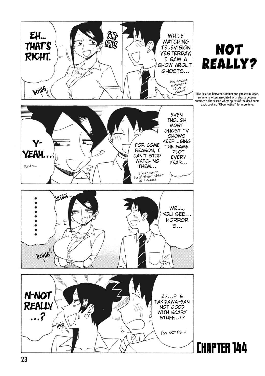 Page 1 Chapter 144 Bijin Onna Joushi Takizawa-san