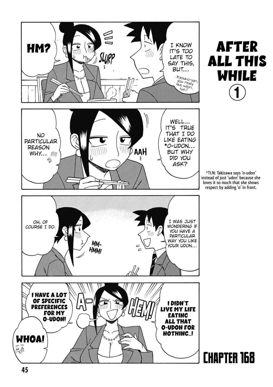 Page 1 Chapter 168 Bijin Onna Joushi Takizawa-san