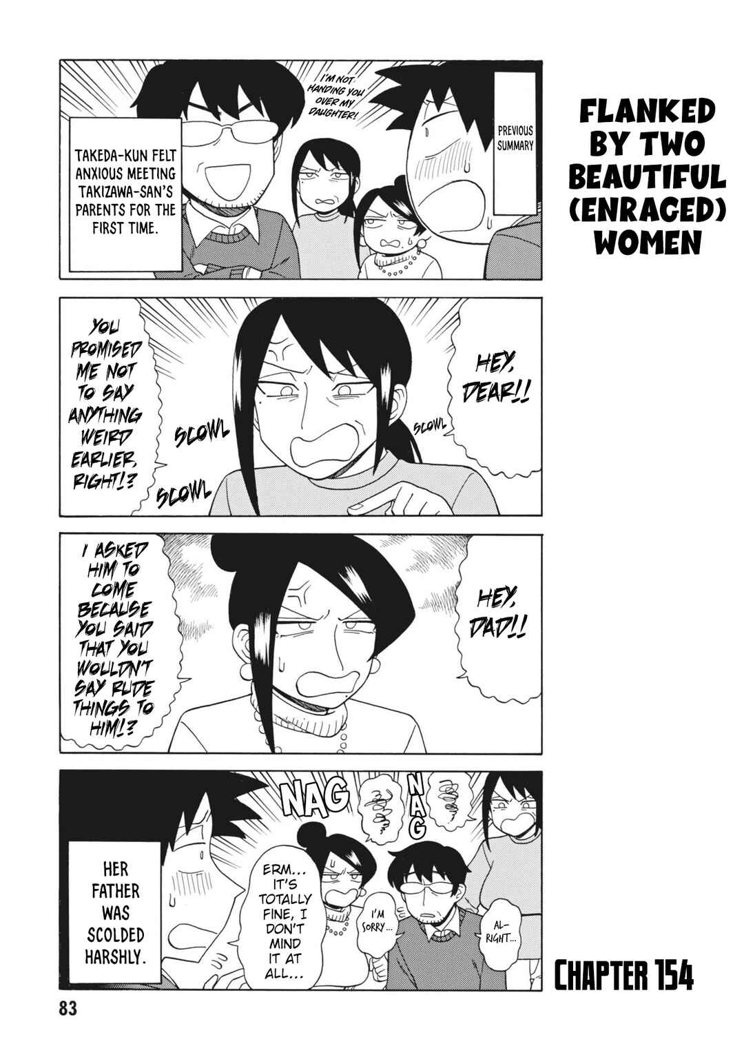 Page 1 Chapter 154 Bijin Onna Joushi Takizawa-san