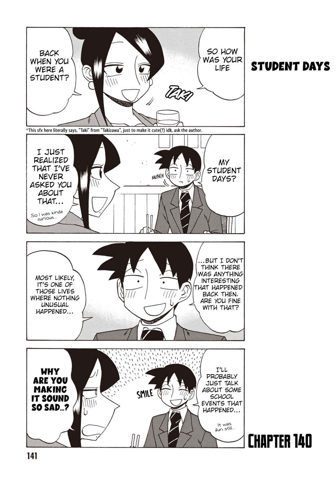 Page 1 Chapter 140 Bijin Onna Joushi Takizawa-san