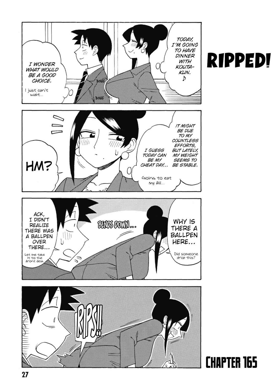 Page 1 Chapter 165 Bijin Onna Joushi Takizawa-san