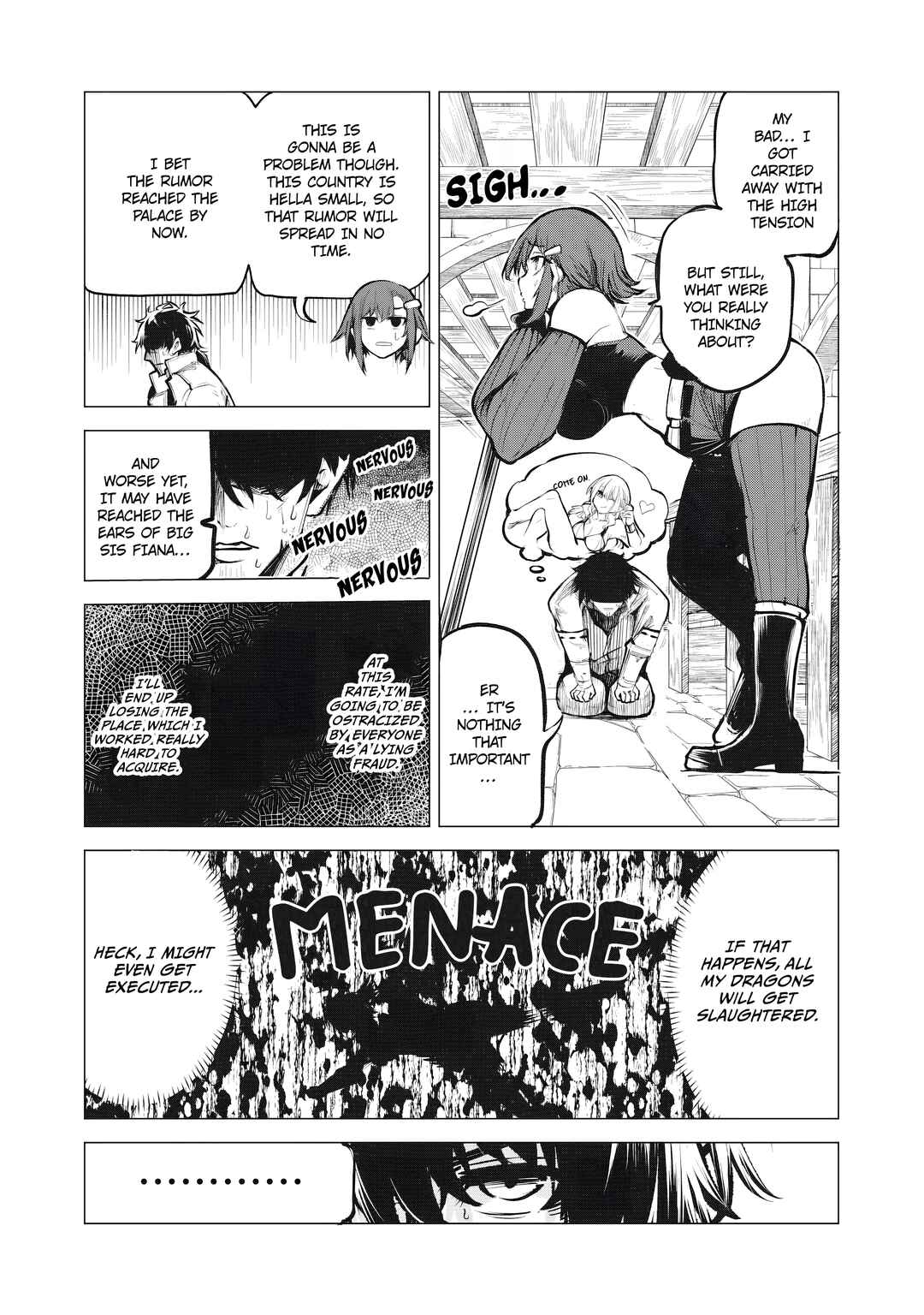 Page 6 Chapter 5 Kuni wo Owareta Ryuushi-san, Hirowareta Ringoku de Ukkari Musou Shite Shimau. ~Jakushou Kokka ga Tairiku Saikyou no Ryuu no Rakuen ni Naru made~