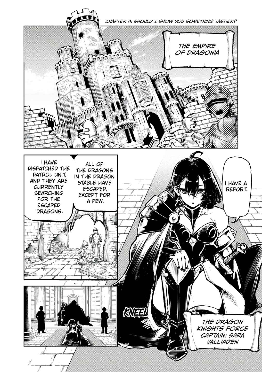 Page 2 Chapter 4 Kuni wo Owareta Ryuushi-san, Hirowareta Ringoku de Ukkari Musou Shite Shimau. ~Jakushou Kokka ga Tairiku Saikyou no Ryuu no Rakuen ni Naru made~