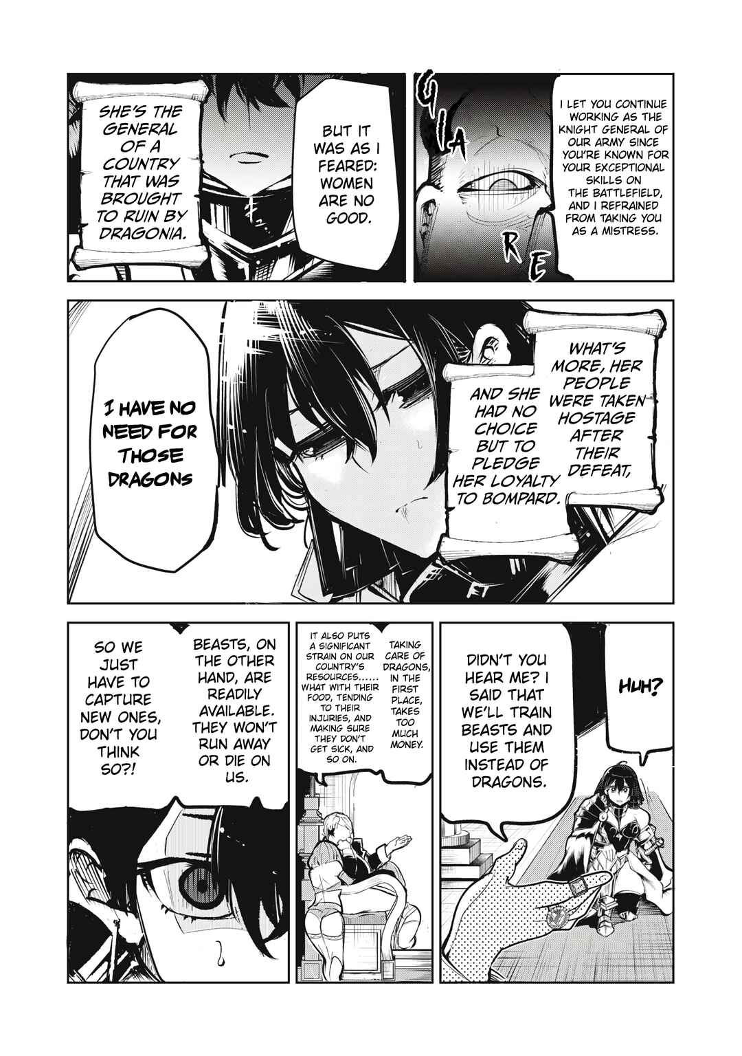 Page 4 Chapter 4 Kuni wo Owareta Ryuushi-san, Hirowareta Ringoku de Ukkari Musou Shite Shimau. ~Jakushou Kokka ga Tairiku Saikyou no Ryuu no Rakuen ni Naru made~