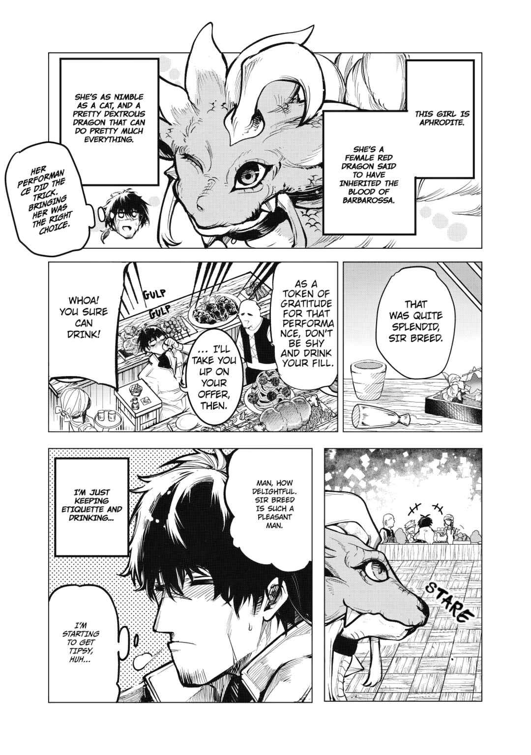 Page 12 Chapter 7 Kuni wo Owareta Ryuushi-san, Hirowareta Ringoku de Ukkari Musou Shite Shimau. ~Jakushou Kokka ga Tairiku Saikyou no Ryuu no Rakuen ni Naru made~