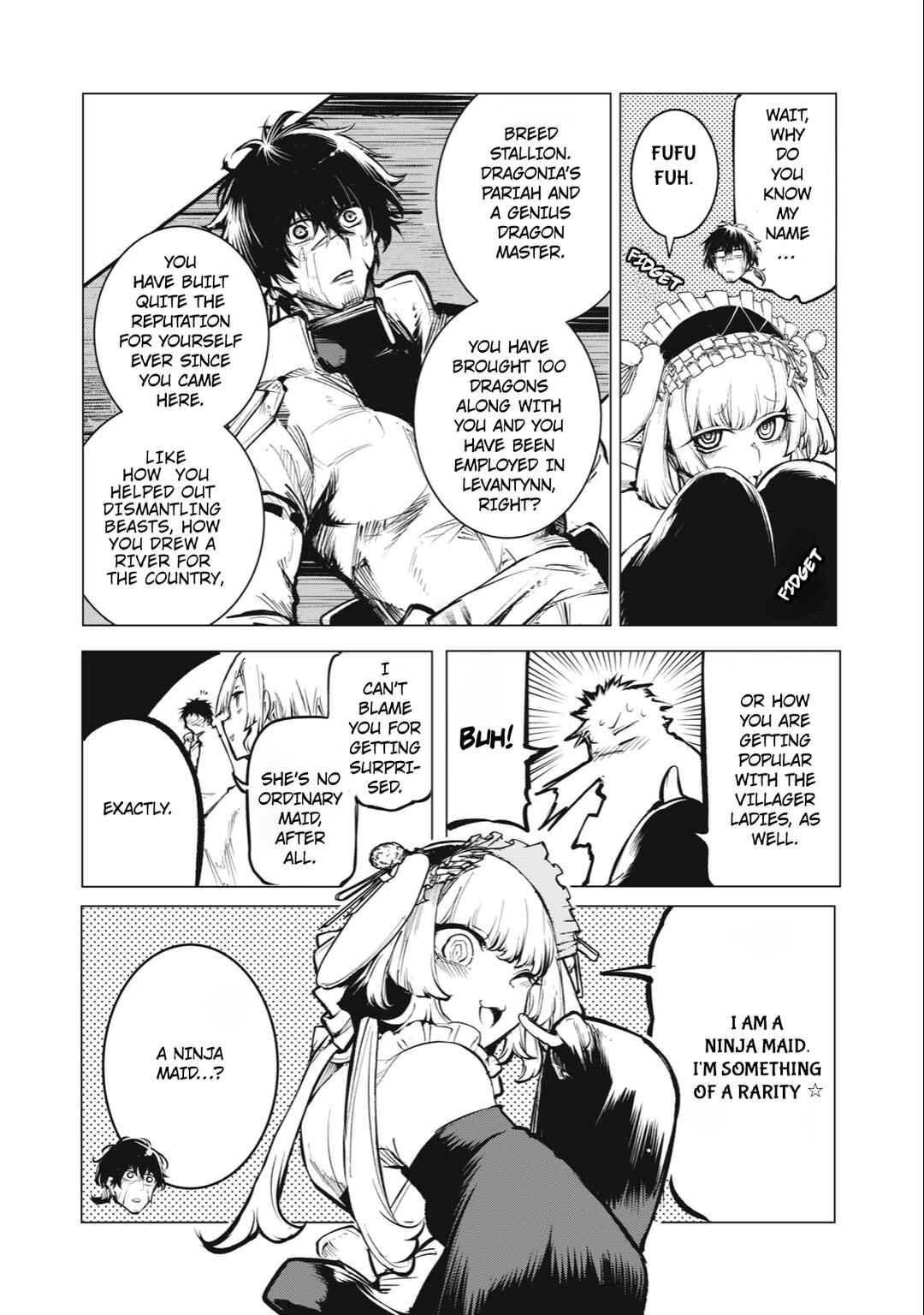 Page 7 Chapter 9 Kuni wo Owareta Ryuushi-san, Hirowareta Ringoku de Ukkari Musou Shite Shimau. ~Jakushou Kokka ga Tairiku Saikyou no Ryuu no Rakuen ni Naru made~