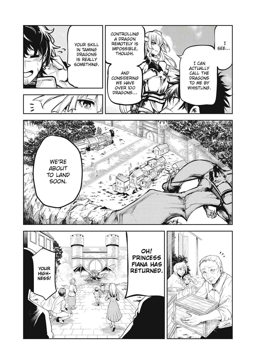 Page 6 Chapter 2.1 Kuni wo Owareta Ryuushi-san, Hirowareta Ringoku de Ukkari Musou Shite Shimau. ~Jakushou Kokka ga Tairiku Saikyou no Ryuu no Rakuen ni Naru made~