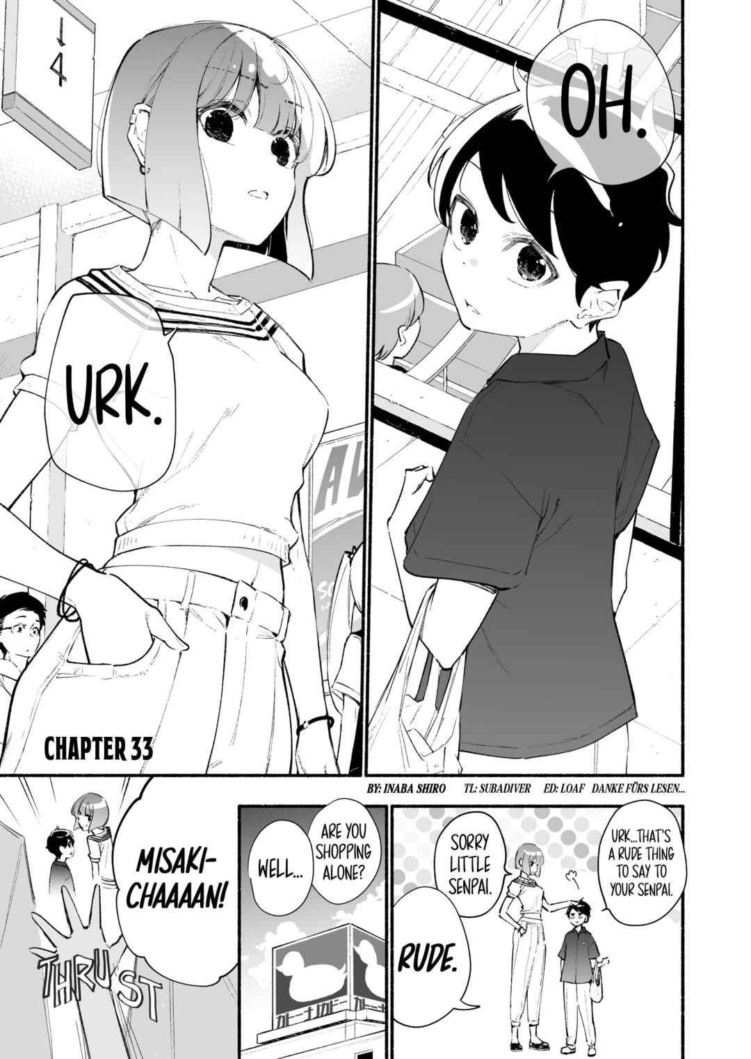 Page 1 Chapter 33 Koushinchou no Kouhai ♀ to Teishinchou no Senpai ♂ ga Renai ni Hatten Suru made
