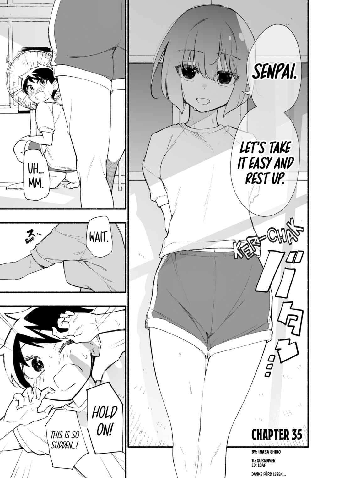 Page 1 Chapter 35 Koushinchou no Kouhai ♀ to Teishinchou no Senpai ♂ ga Renai ni Hatten Suru made