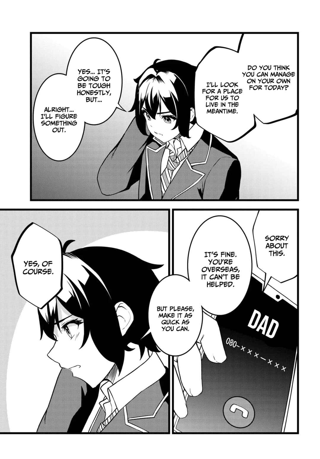 Page 2 Chapter 1.2 Tensai Bishoujo Sanshimai wa Isourou ni Dake Choro Kawaii
