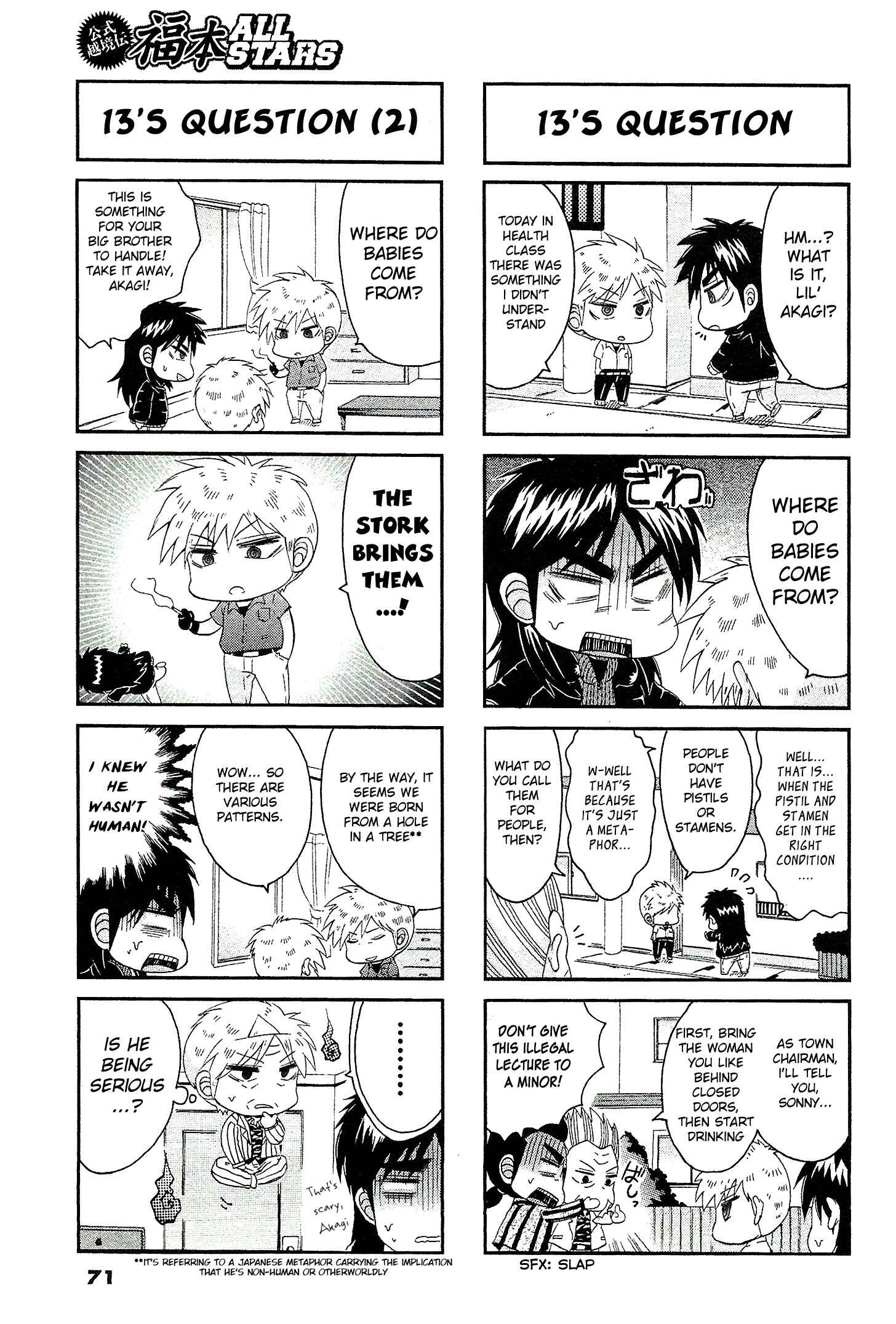 Page 5 Chapter 15 Official Crossover Legend: Fukumoto All Stars