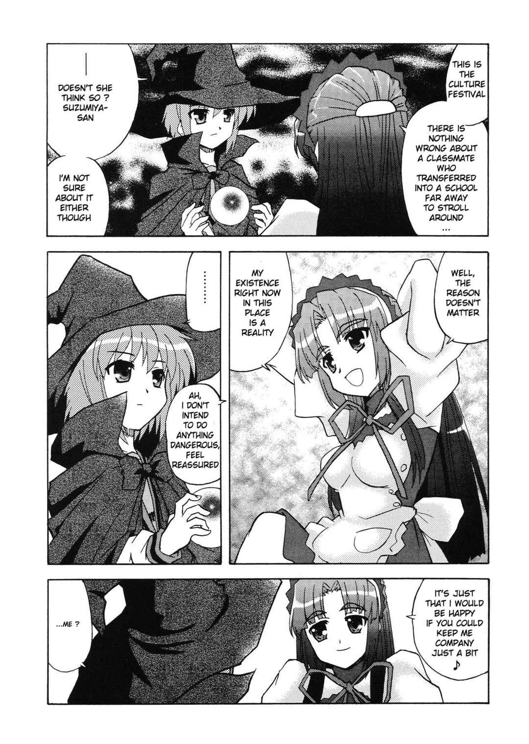 Page 8 Chapter Unknown_445c Suzumiya Haruhi no Yuutsu - Bannou Bunka Asakura Ryoko (Doujinshi)