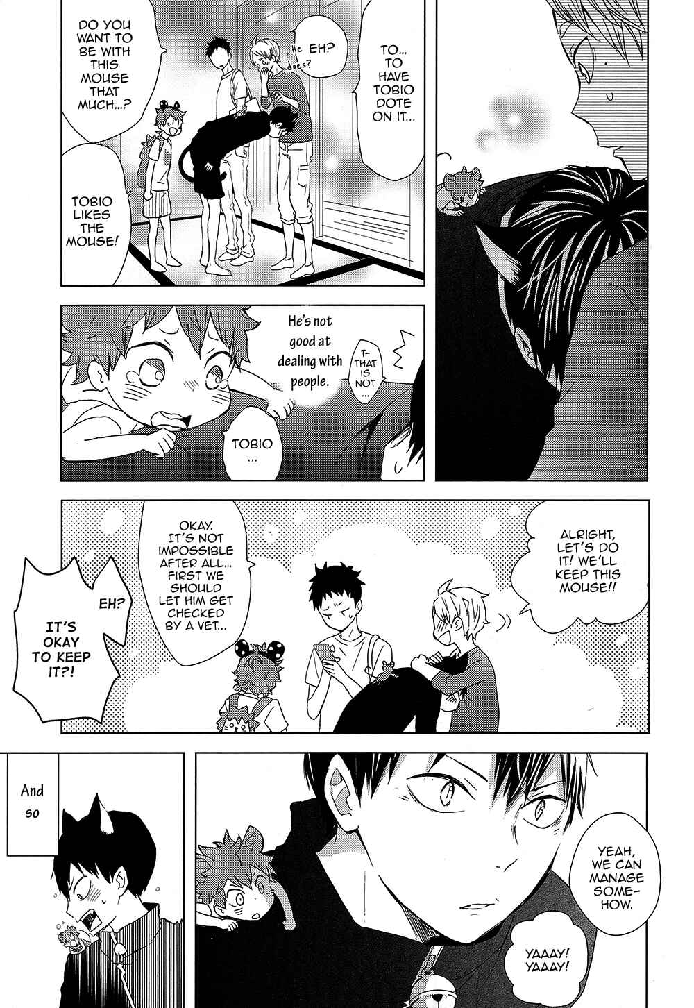 Page 17 Chapter 3 Haikyuu!! - Ueta Nezumi to Fukigen na Neko (Doujinshi)