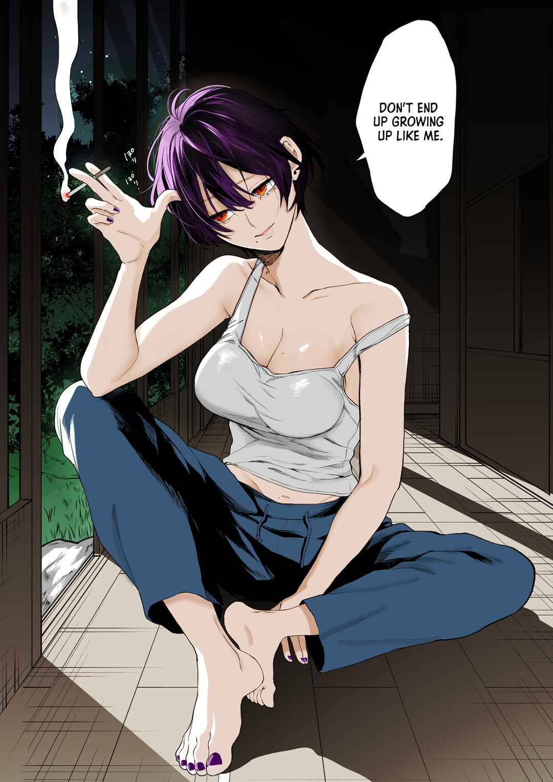 Page 1 Chapter 0.5 Natsuyasumi ni Shinseki no Onee-san to Hisashiburi no Saikai (Fan Colored)