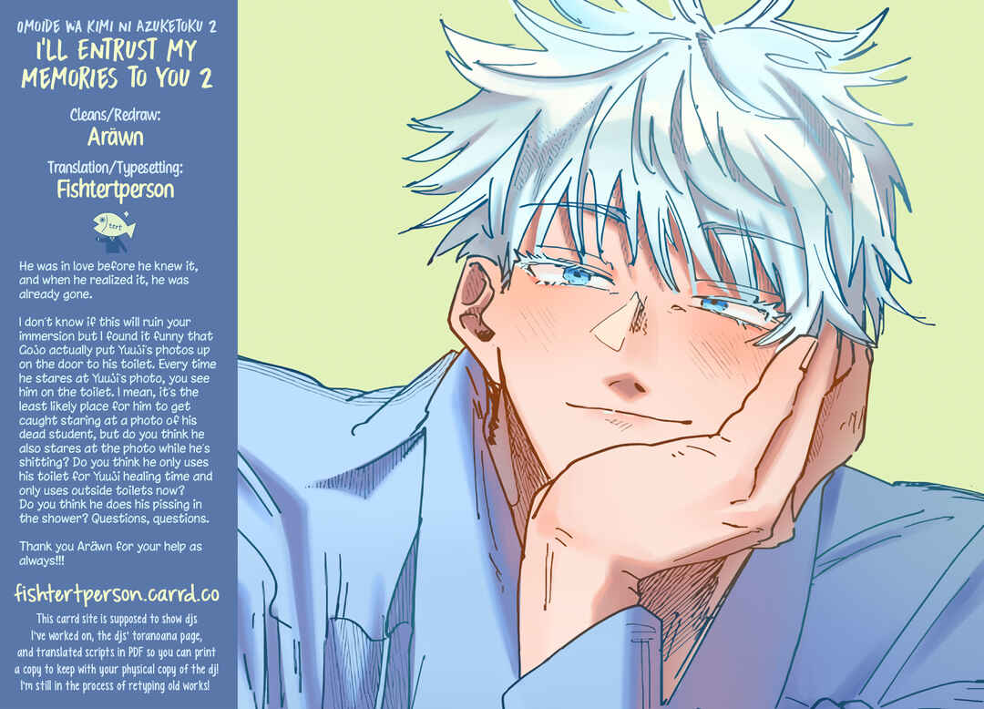 Page 38 Chapter 2 Jujutsu Kaisen - Omoide wa Kimi ni Azuketoku (Doujinshi)