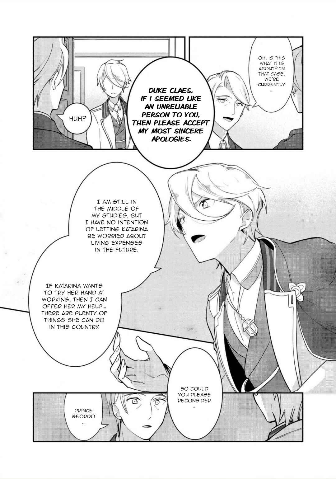 Page 21 Chapter 15 Otome Game no Hametsu Flag shika nai Akuyaku Reijou ni Tensei shite shimatta... Zettai Zetsumei! Hametsu Sunzen Hen