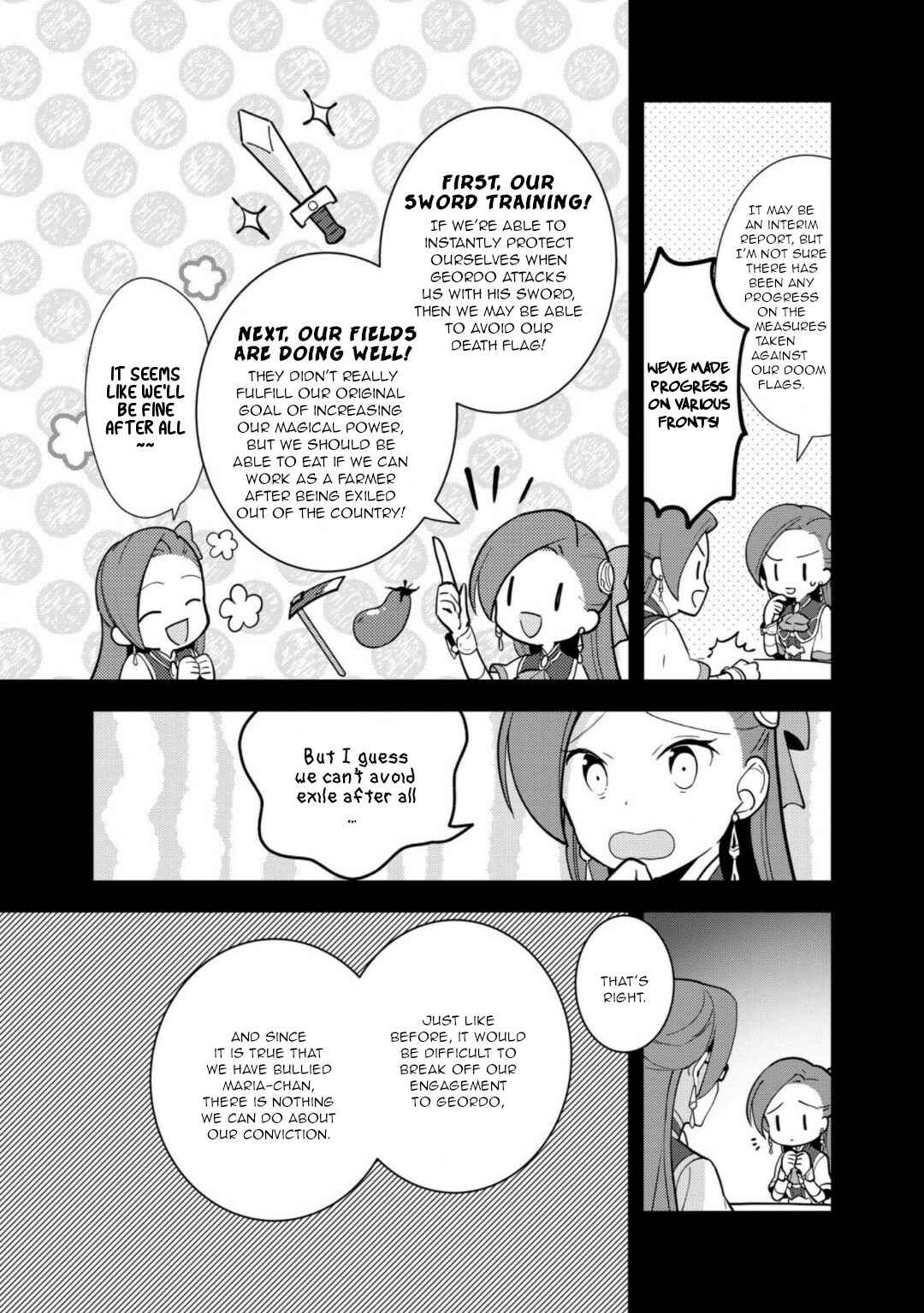 Page 4 Chapter 15 Otome Game no Hametsu Flag shika nai Akuyaku Reijou ni Tensei shite shimatta... Zettai Zetsumei! Hametsu Sunzen Hen