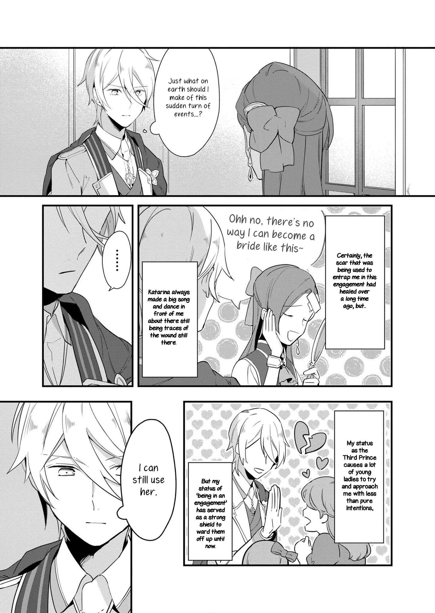 Page 9 Chapter 2 Otome Game no Hametsu Flag shika nai Akuyaku Reijou ni Tensei shite shimatta... Zettai Zetsumei! Hametsu Sunzen Hen