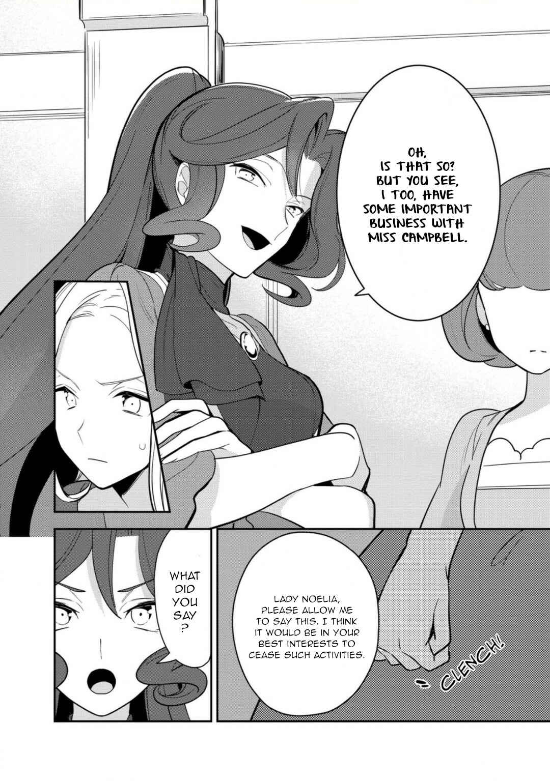 Page 4 Chapter 14 Otome Game no Hametsu Flag shika nai Akuyaku Reijou ni Tensei shite shimatta... Zettai Zetsumei! Hametsu Sunzen Hen