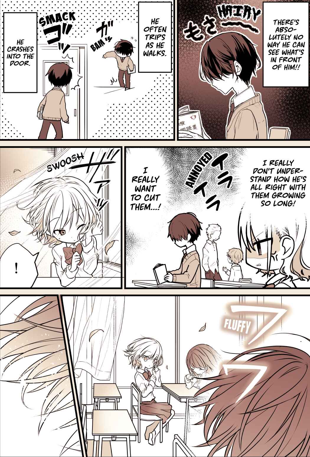 Page 2 Chapter 1 A Manga about being interested in a Mekakure Guy