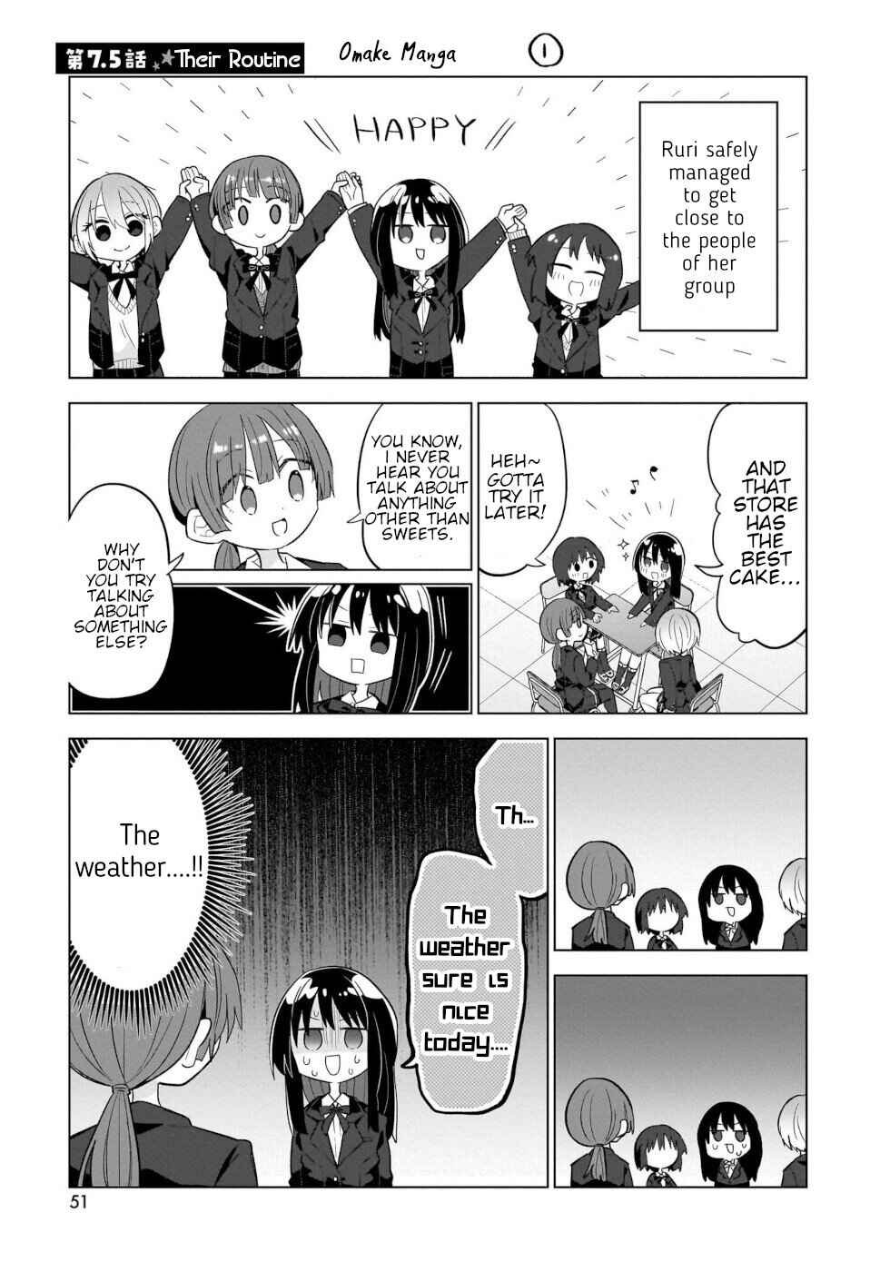 Page 1 Chapter 7.5 Okashi na Elf to Joshikousei