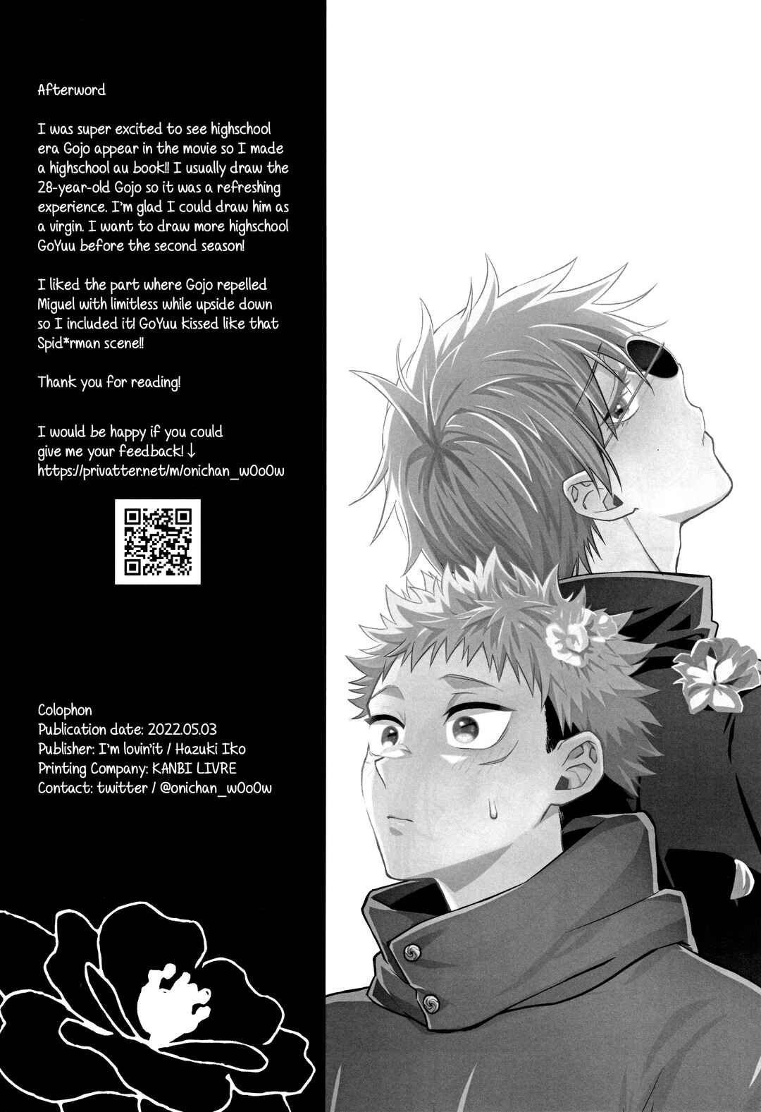 Page 48 Chapter Unknown_7ffe Jujutsu Kaisen - Hanataba ni Naru Made Matte (Doujinshi)