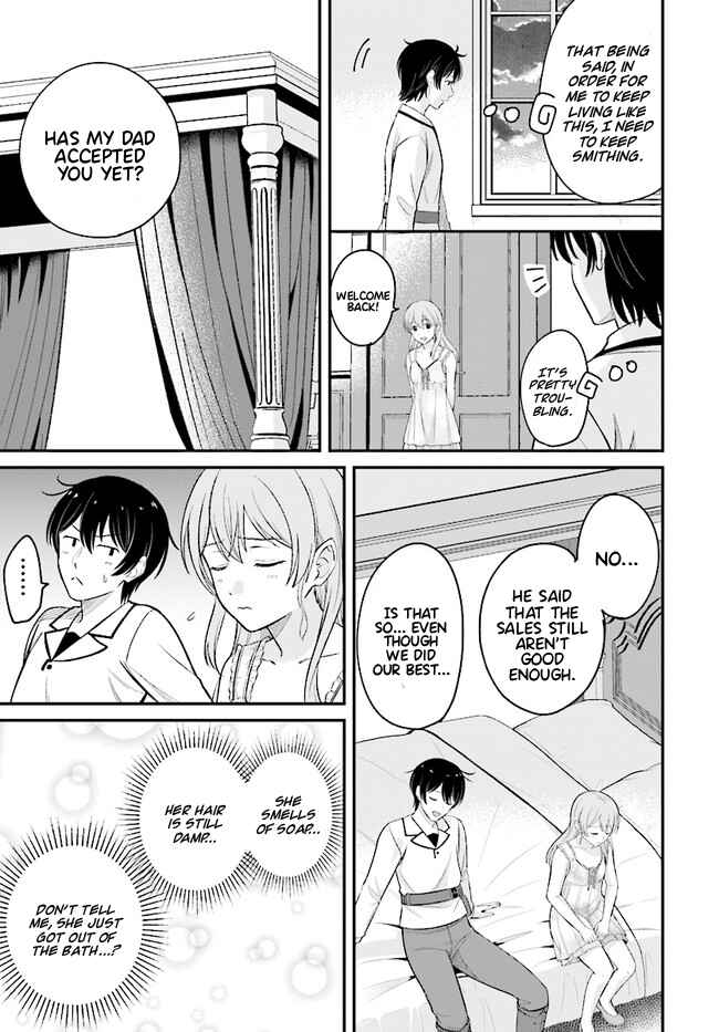 Page 11 Chapter 8.1 Kyuutei Kajishi no Shiawase na Nichijou: Black na Shokuba wo Tsuihou Saretaga, Ringoku de Koushaku Reijou ni Dekiaisarenagara White na Seikatsu Okurimasu