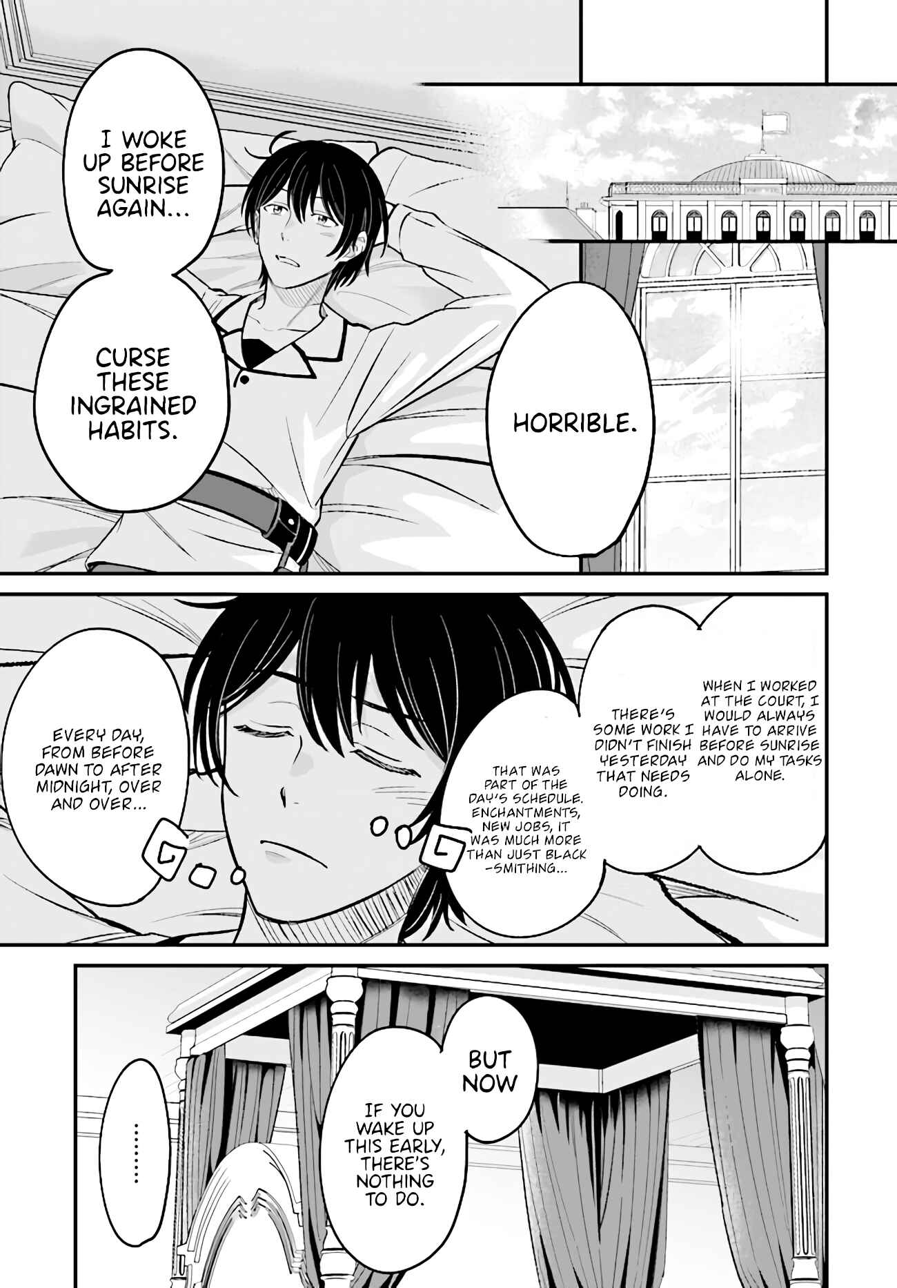 Page 2 Chapter 3.2 Kyuutei Kajishi no Shiawase na Nichijou: Black na Shokuba wo Tsuihou Saretaga, Ringoku de Koushaku Reijou ni Dekiaisarenagara White na Seikatsu Okurimasu