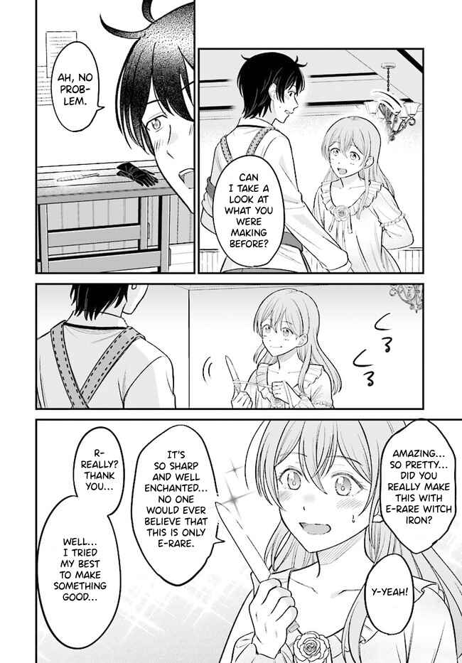 Page 3 Chapter 4.1 Kyuutei Kajishi no Shiawase na Nichijou: Black na Shokuba wo Tsuihou Saretaga, Ringoku de Koushaku Reijou ni Dekiaisarenagara White na Seikatsu Okurimasu